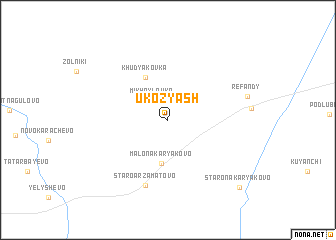 map of Ukozyash