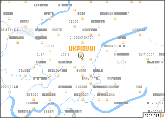 map of Ukpiovwi