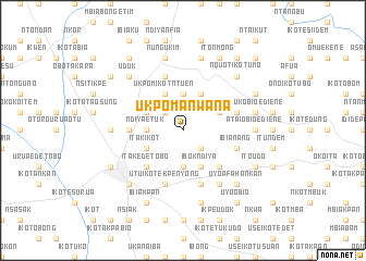 map of Ukpom Anwana