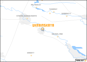 map of Ukrainskaya
