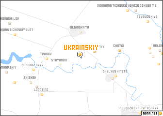 map of Ukrainskiy