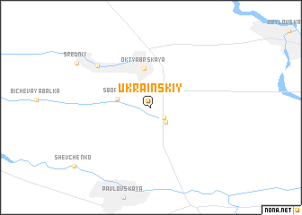 map of Ukrainskiy