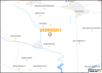 map of Ukrainskiy