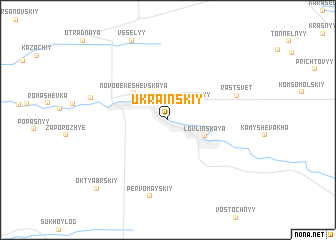 map of Ukrainskiy