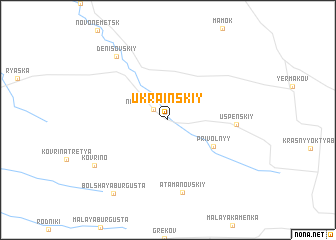 map of Ukrainskiy