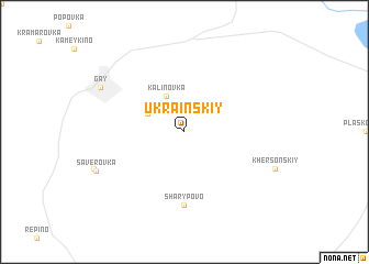 map of Ukrainskiy