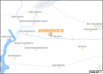 map of Ukrainskoye