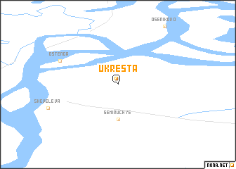 map of U kresta