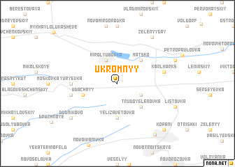 map of Ukromnyy