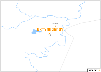 map of Uktym Vos\