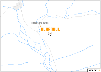 map of Ulaan-Uul