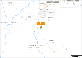 map of Ulah