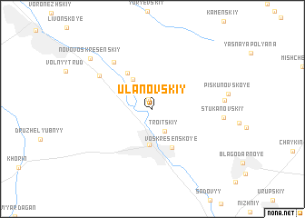 map of Ulanovskiy