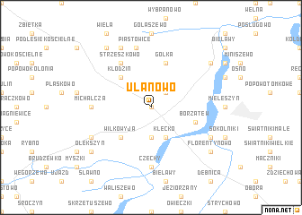 map of Ułanowo