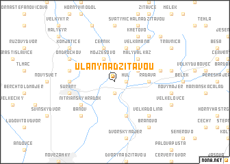 map of Úľany nad Žitavou