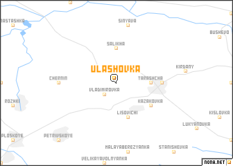 map of Ulashovka