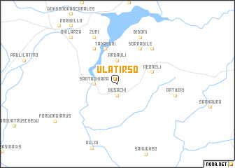 map of Ulà Tirso