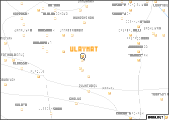 map of ‘Ulaymāt