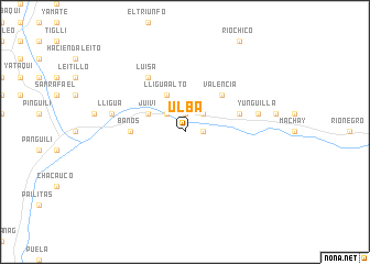 map of Ulba