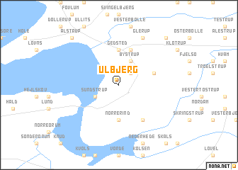 map of Ulbjerg