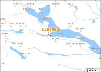 map of Ulefoss