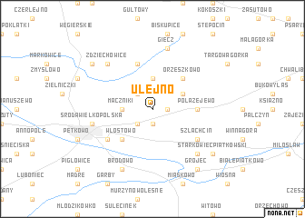 map of Ulejno