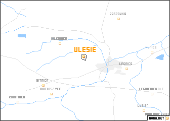 map of Ulesie