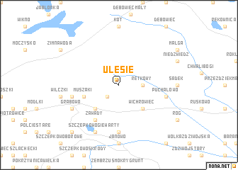 map of Ulesie