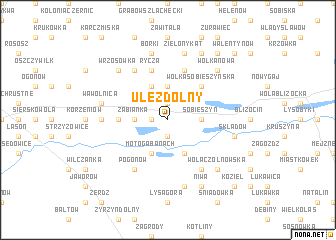 map of Ułęż Dolny