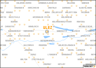 map of Ułęż