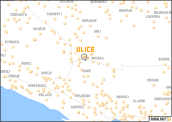 map of Ulice