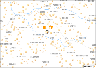 map of Ulice