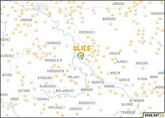 map of (( Ulice ))