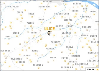 map of Ulice