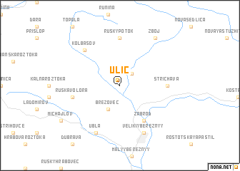 map of Ulič