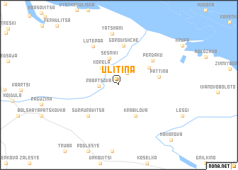 map of Ulitina