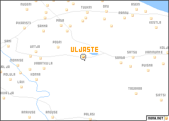 map of Uljaste