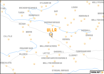 map of Úlla