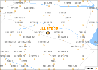 map of Ullstorp