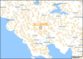 map of Ullŭk-kol