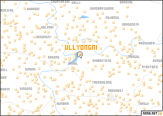 map of Ullyong-ni