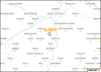 map of Ulmeni
