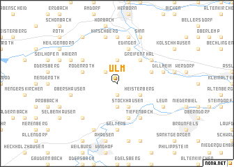 map of Ulm