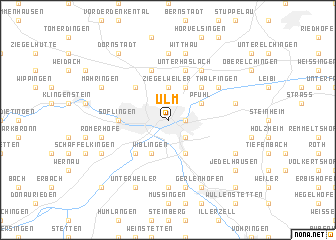 map of Ulm