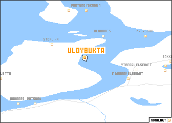 map of Uløybukta