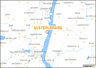 map of Ulster Landing