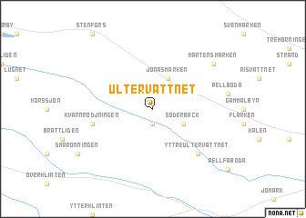 map of Ultervattnet