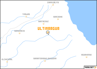 map of Ultima Agua