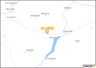 map of Ulubağ