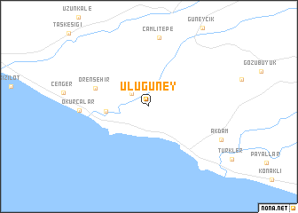 map of Ulugüney